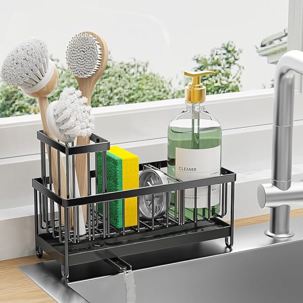 Sink Caddy with High Brush Holder